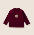 Sweatshirt Set Winter Fleece-Lined Thickened One-Piece Fleece Baby Korean-Style Fake Two-Piece Pants Set