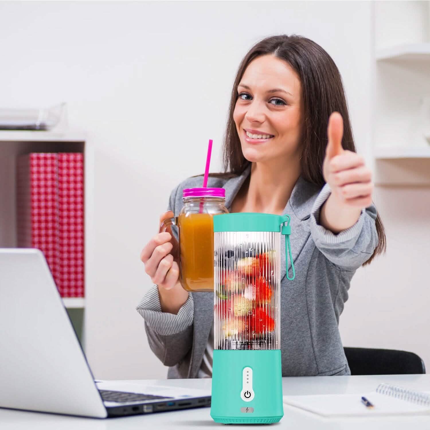 450ml Rechargeable Fruit Blender with 6 Blades
