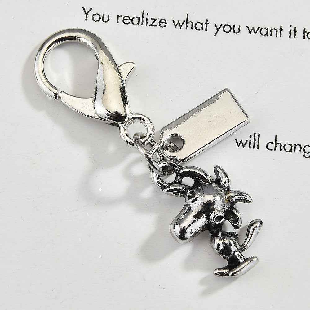 Creative Dinosaur Cartoon Bag Pendant Biscuit Fruit Small Pendant Accessories Keychain