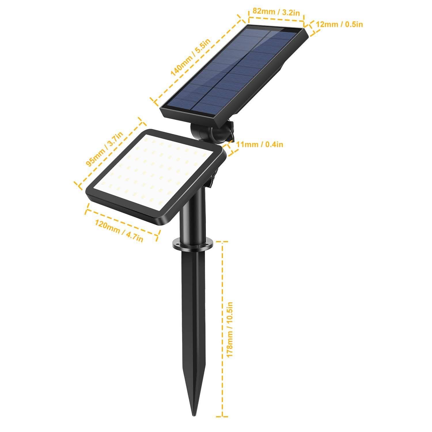 48 LED Solar Spotlight Outdoor