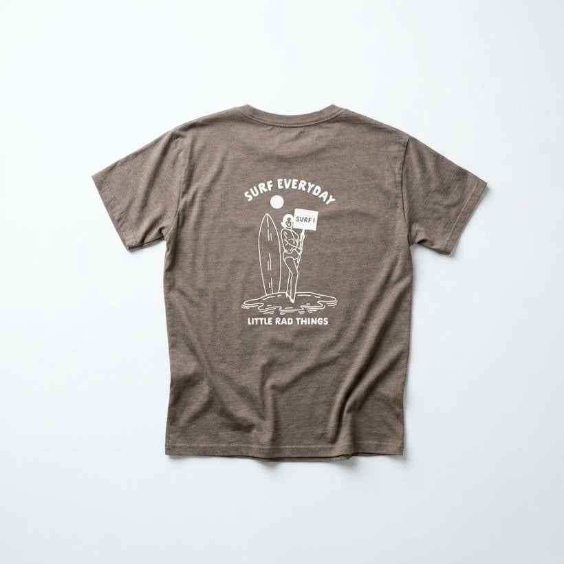 SURFS UP GIRL TEE - GRAY