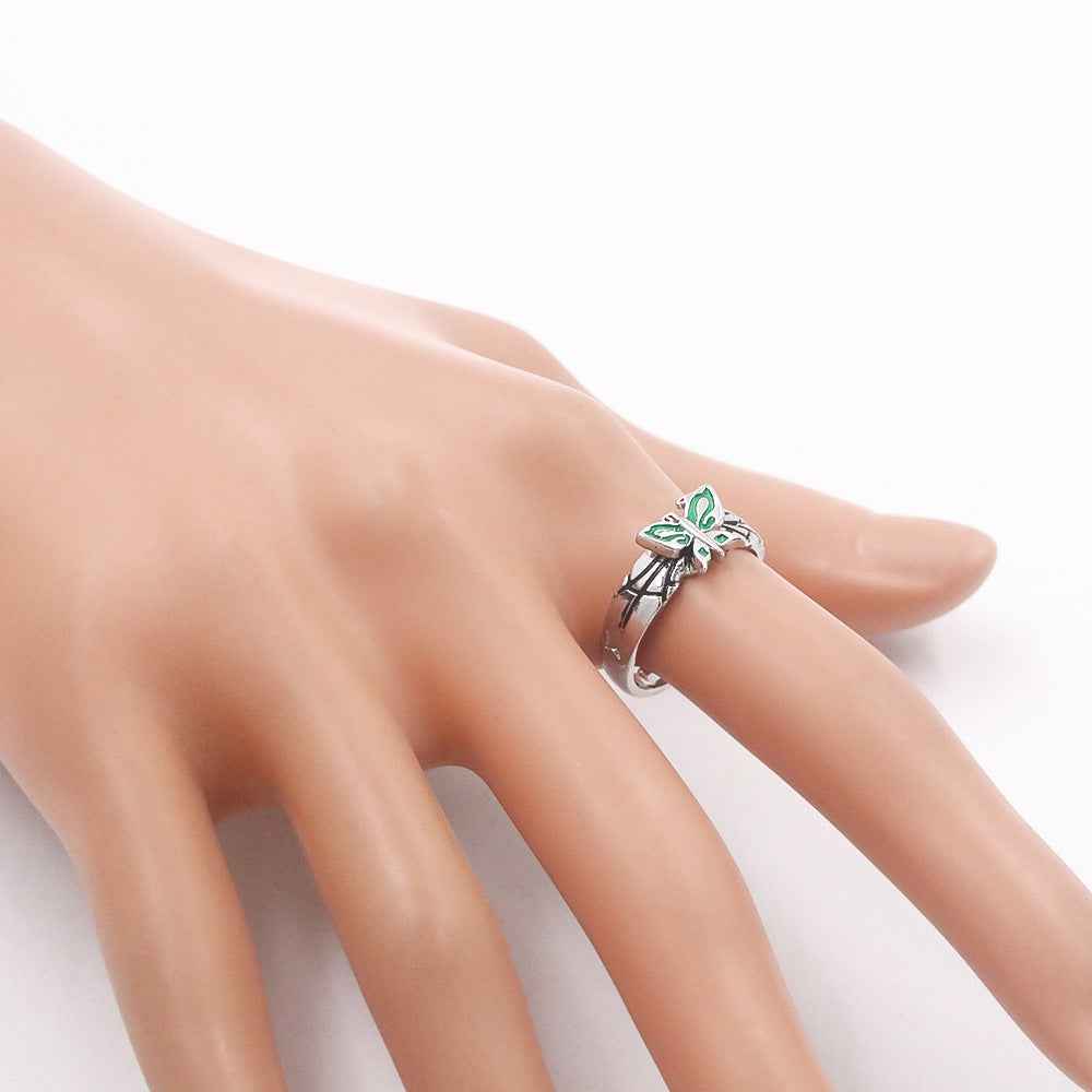 Jojo Bizarre Adventure Stone Sea and Sky Strip Xu Lun Butterfly Ring COS Ring Jewelry