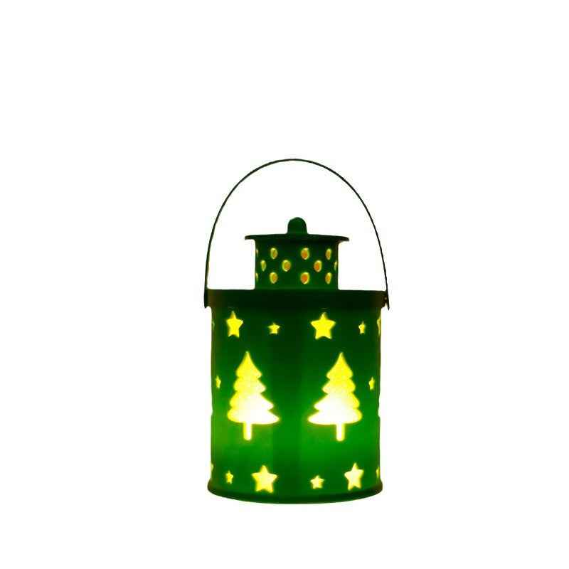 Nordic Style Creative Festival Decoration Ornament Christmas Candle Lamp LED Lantern Wind Lantern Electronic Candle