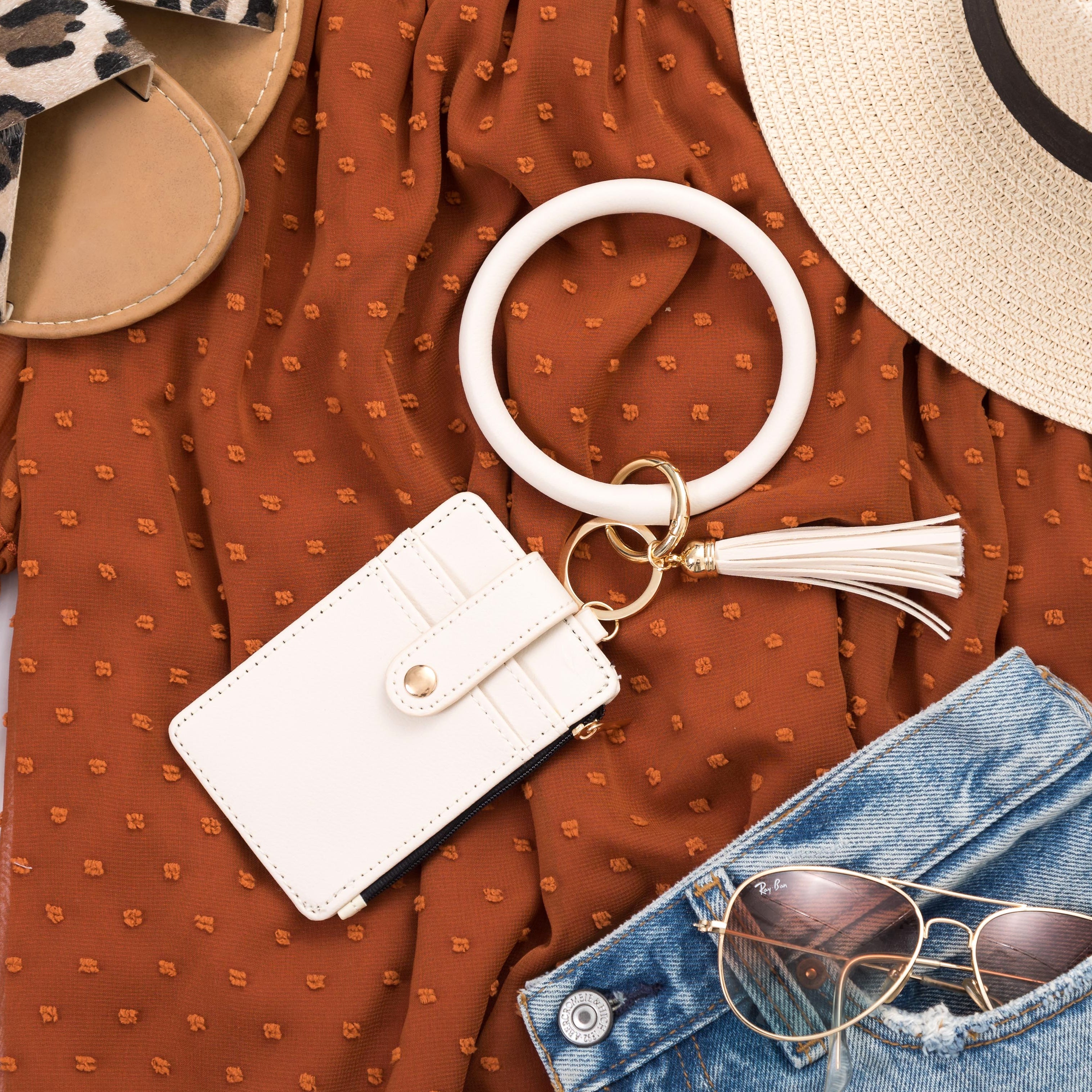 Key Ring ID Wallet Zip Bracelet - EveryNest