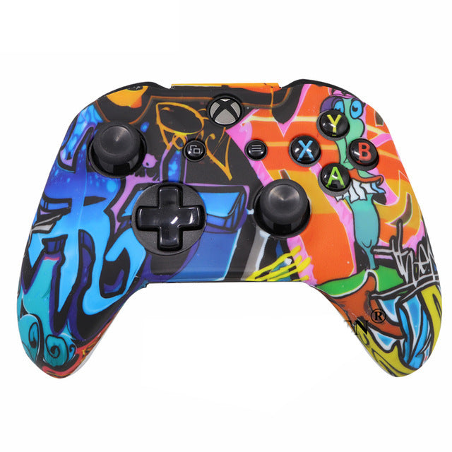 New Camouflage Silicone Gamepad Cover+2 Joystick Caps For Controller Silicone Cover Skins Protector Case Accessories For Wireless/Wired Gamepad Joystick