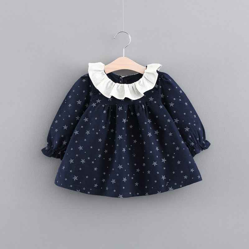 Modern Cotton Warm Winter Knitted Clothes Infant Toddler Top Dress For Girls Kids