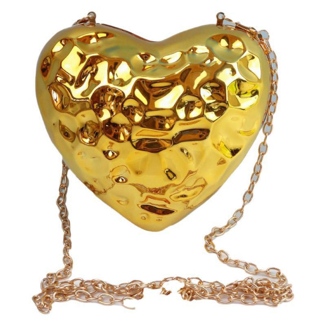 Heart Shaped Mini Purse – Elegant Acrylic Pericardium Chain Clutch, Perfect for Parties, Proms, Weddings