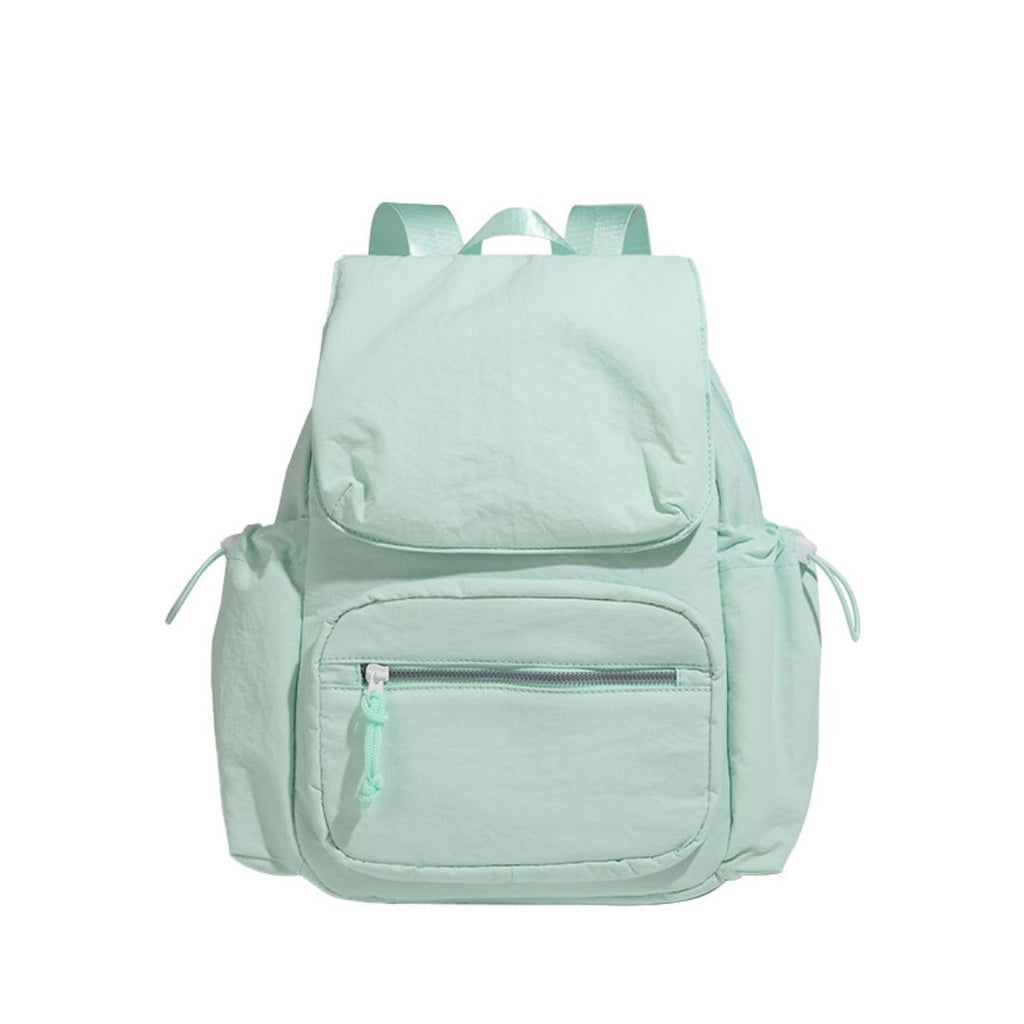 Simple nylon backpack, large capacity lightweight backpack purse, student class commuting bag, leisure sports travel backpack