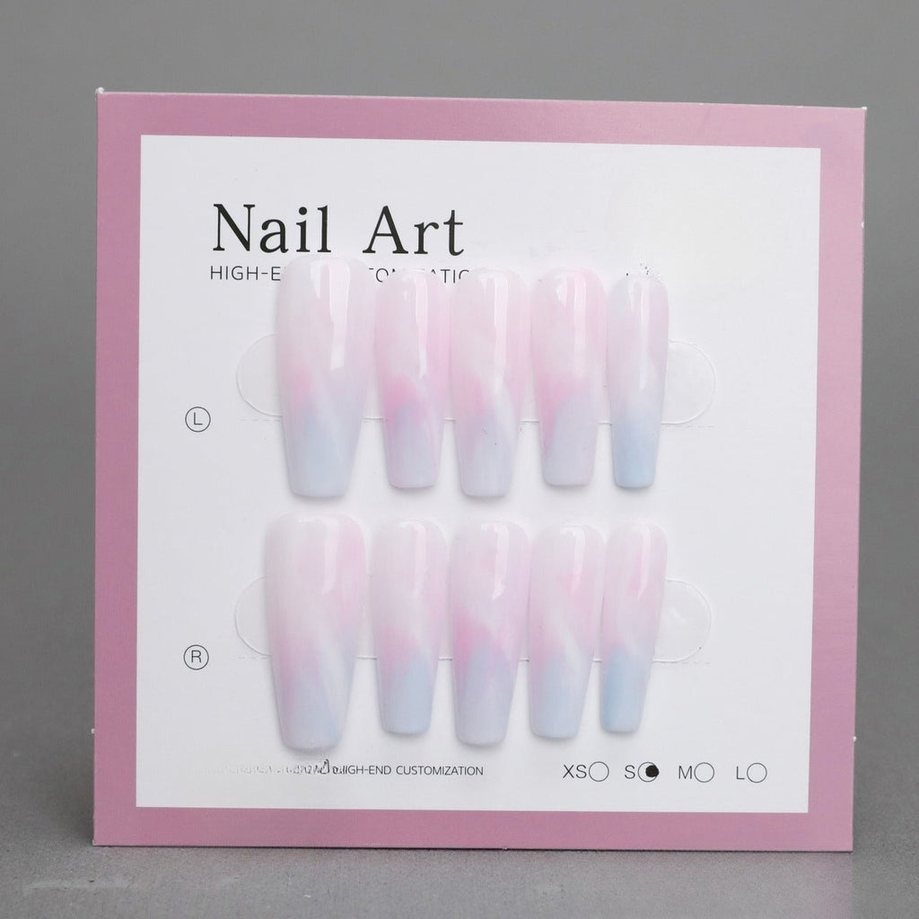 White Nail Wear Nail Art Reusable Press on Nails False Nails