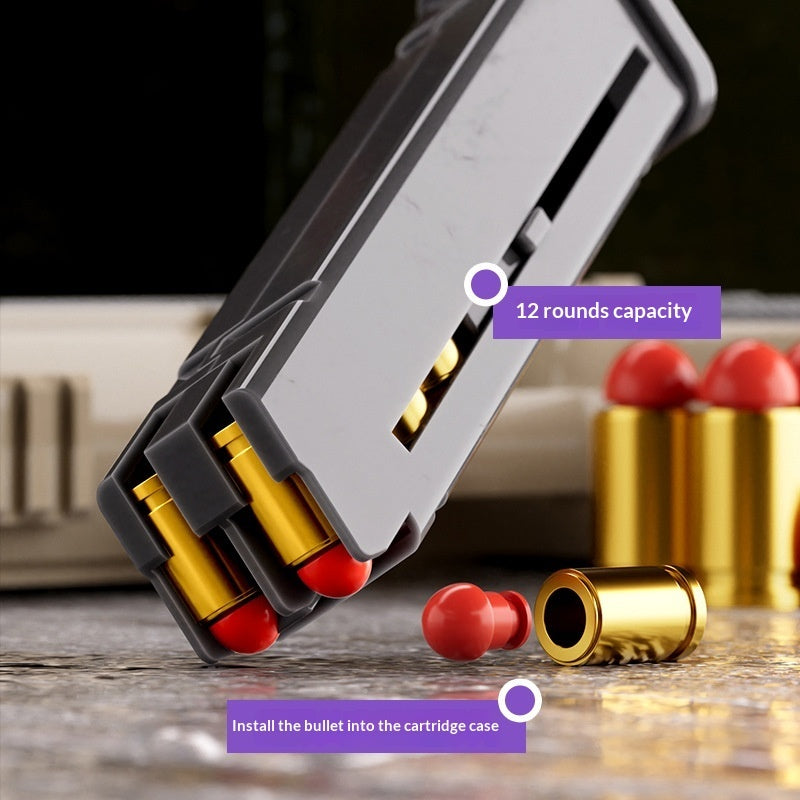 Toy Gun With Dual Barrel Ejection