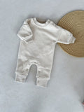Children's Fleece Solid Color Stylish Thick Romper Jumpsuit