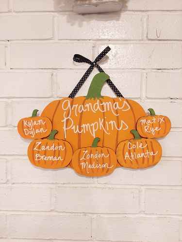 Unfinished Wood Pumpkin Shape - Fall - Halloween - Patch - Craft - up to 46" DIY