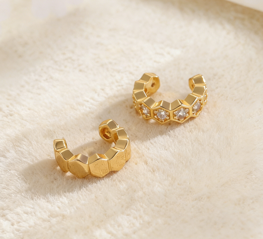 Geometric Ear Cuffs for Non-Pierced Ears