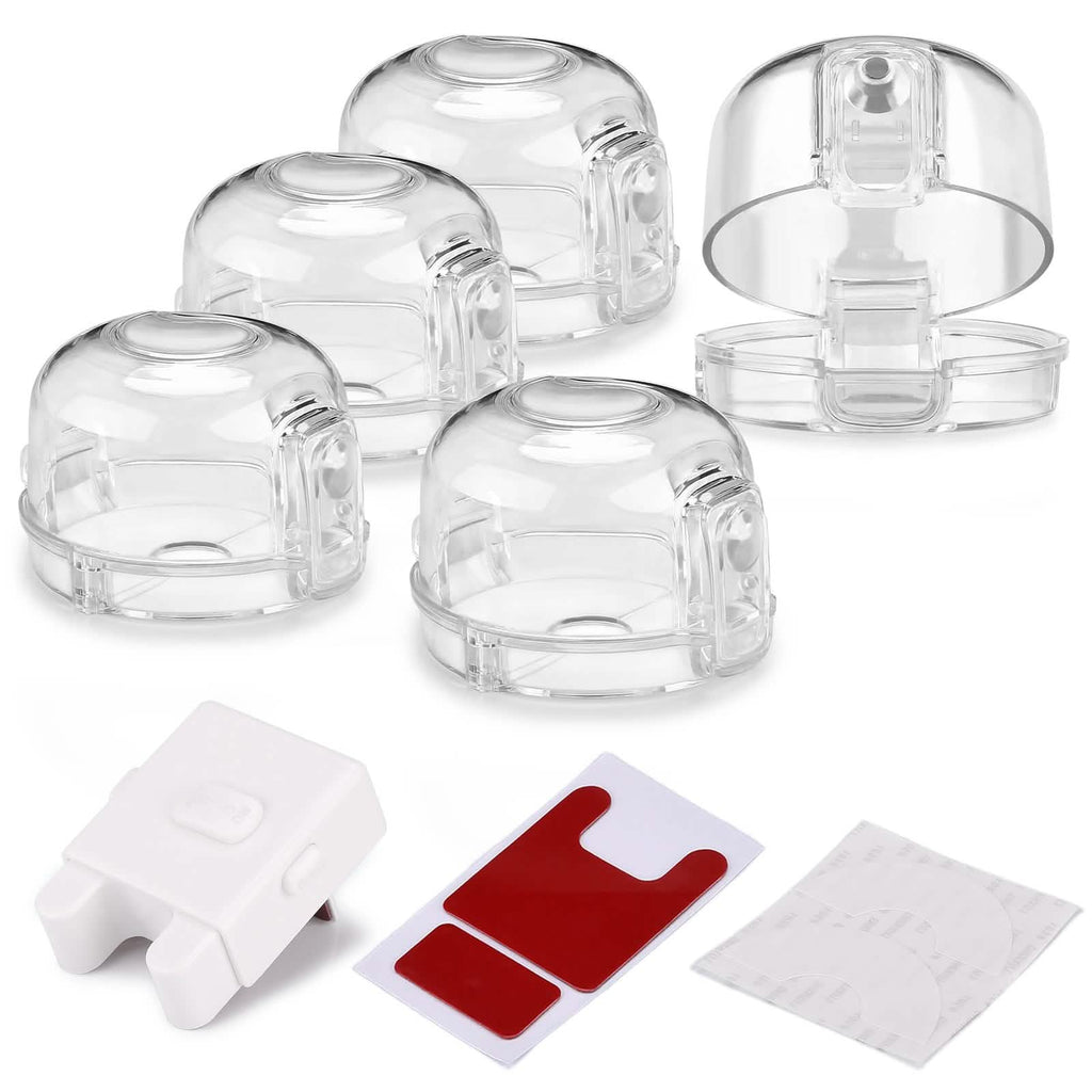5-Pack: Kitchen Gas Electric Stove Knob Safety Covers