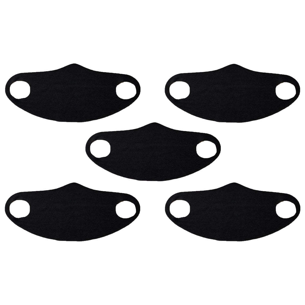 5-Pack: Men's & Women's Washable Reusable Stretch Fabric Seamless Face Mask