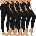 5-Pack: Women’s Fleece Lined High Waist Leggings