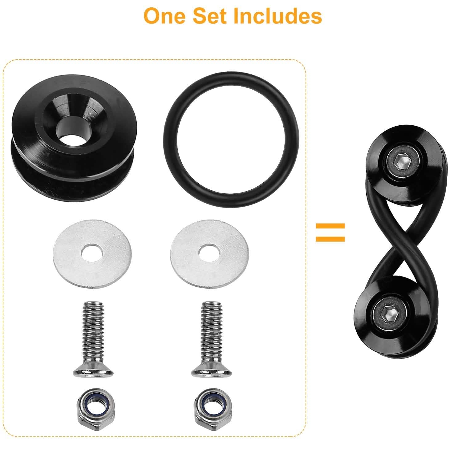 5-Set: Car Quick Release Bumper Fasteners