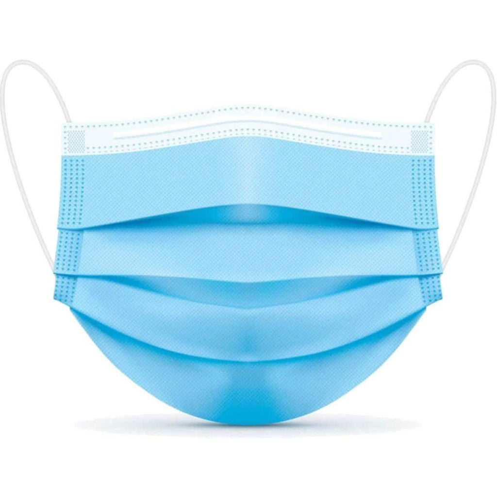 50-Pack or 100-Pack of 3 Layer Disposable Protective Face Masks