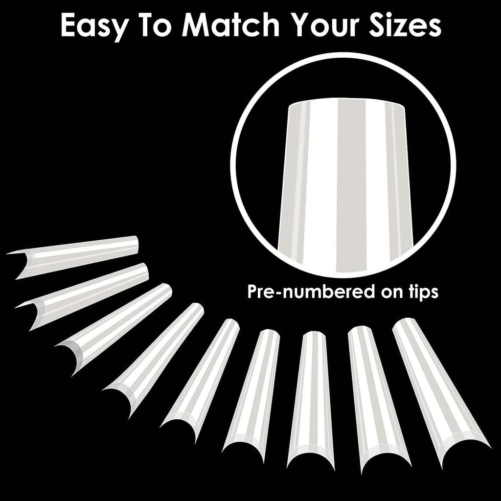 500-Piece: Long False Finger Nails