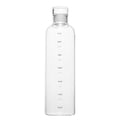 500ml Glass Water Bottle with Time Marker Transparent Milk Cup Outdoor Sports Portable Leakproof Drink Bottle with Cup Sets Water Bottle Leak-proof Time Scale Print Transparent High  Bottle for Office Water Bottle
