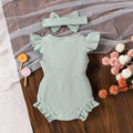 Multi-color Ribbed Romper For Toddlers