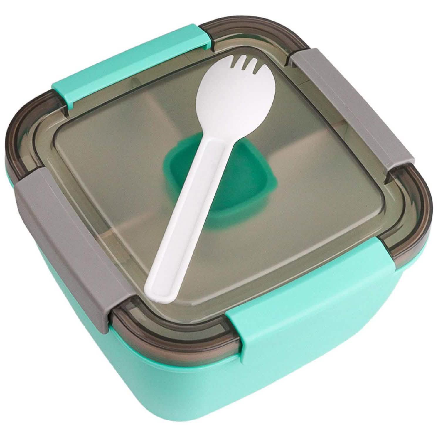 51oz Salad Bowl with Removable 3-Compartment Bento-Style Tray