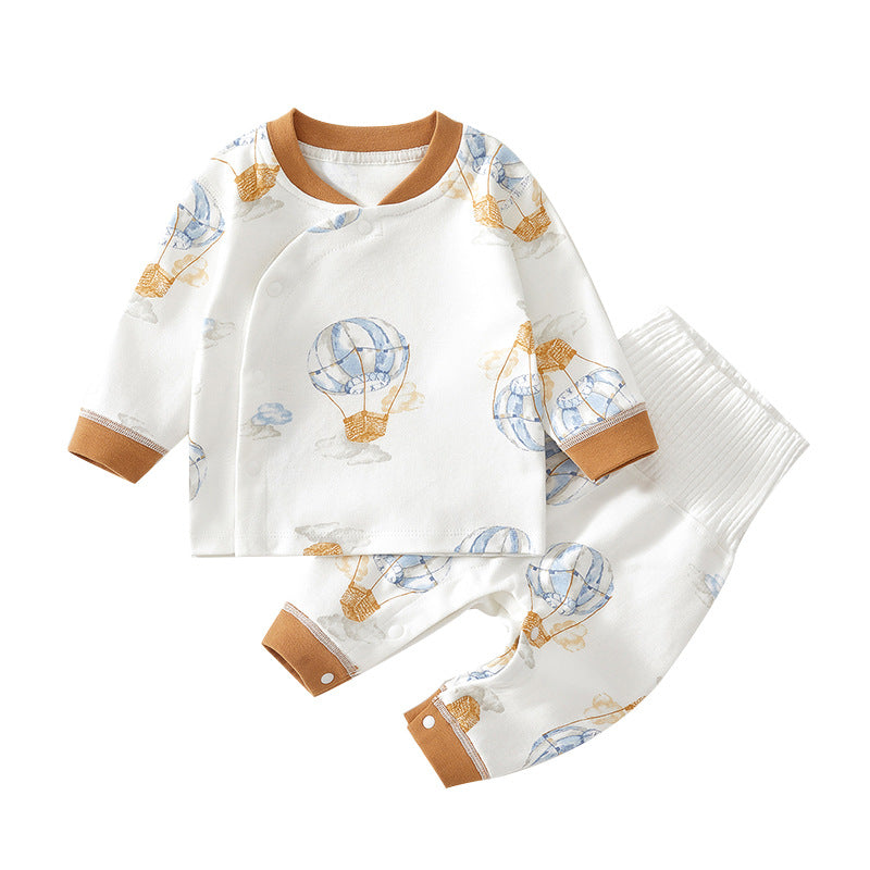 Baby Set Spring Autumn High-Waisted Pure Cotton Class A Set
