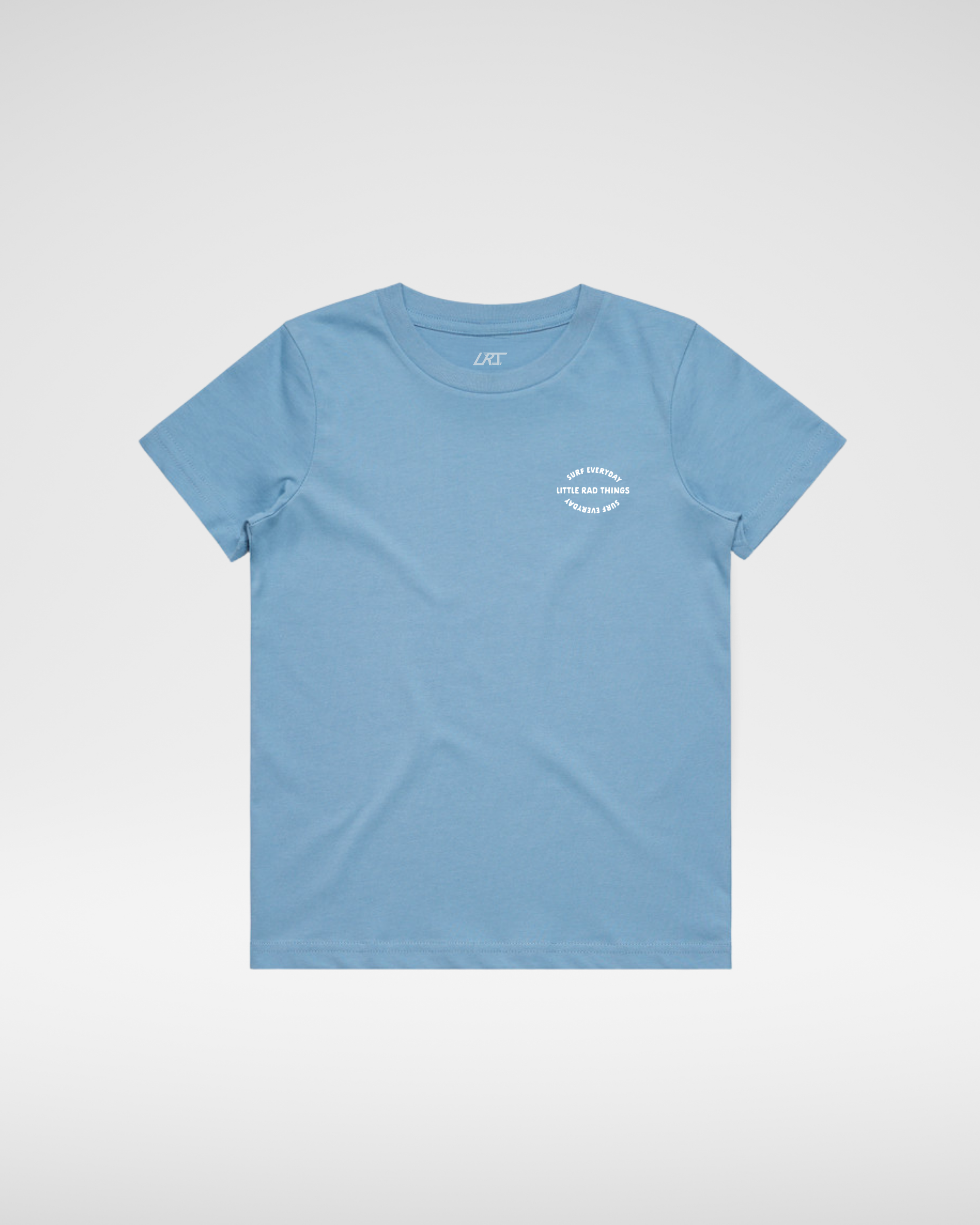 SURFS UP GIRL TEE - CLOUD BLUE - EveryNest