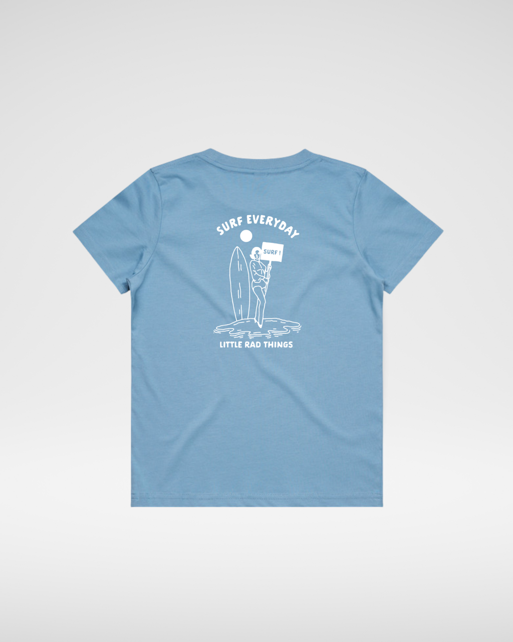 SURFS UP GIRL TEE - CLOUD BLUE - EveryNest