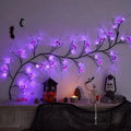 54LED Halloween Bat Decorative Branch String Lights, Wall-mounted Indoor Decorative String Lights
