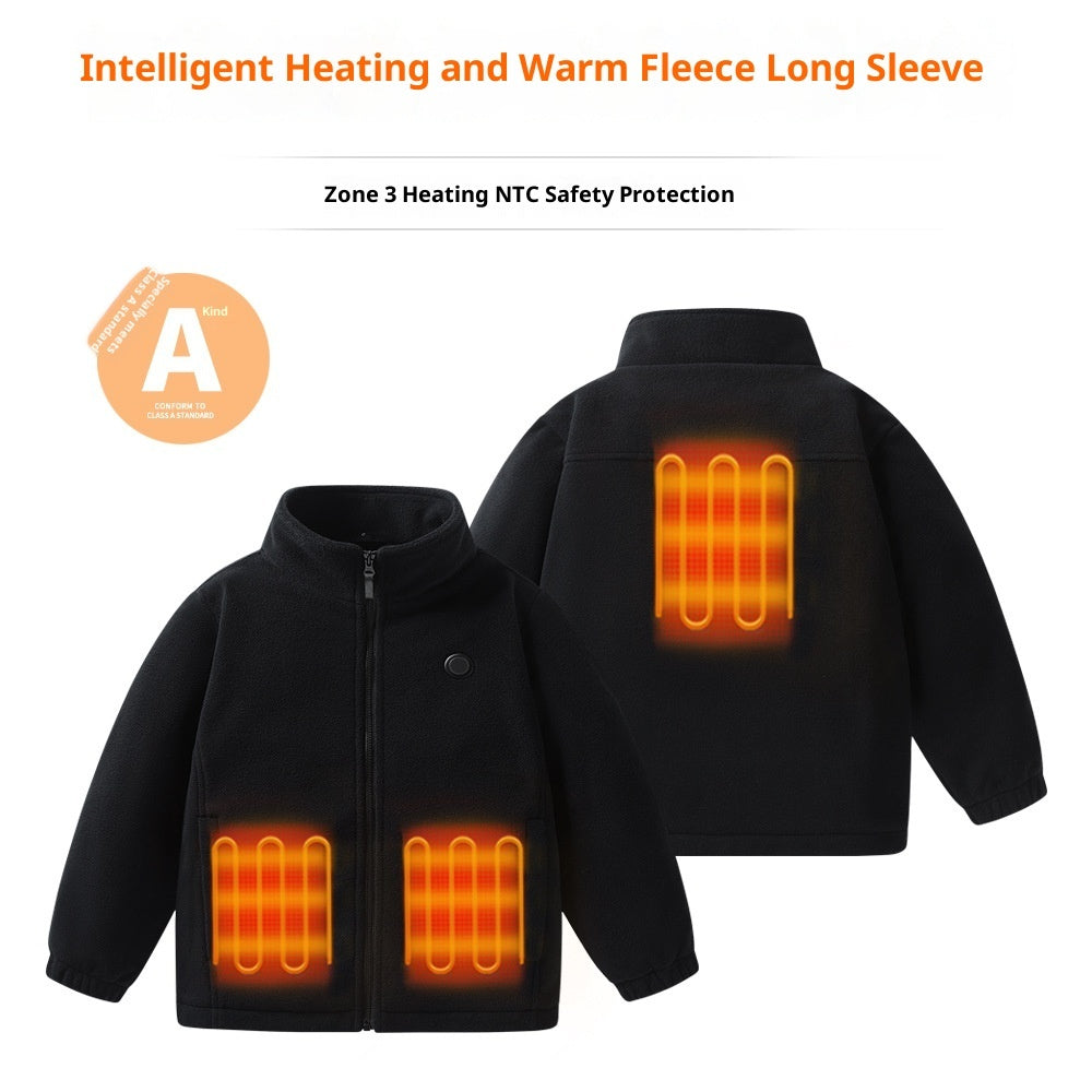 Children's Heating Jacket Heating Polar Fleece