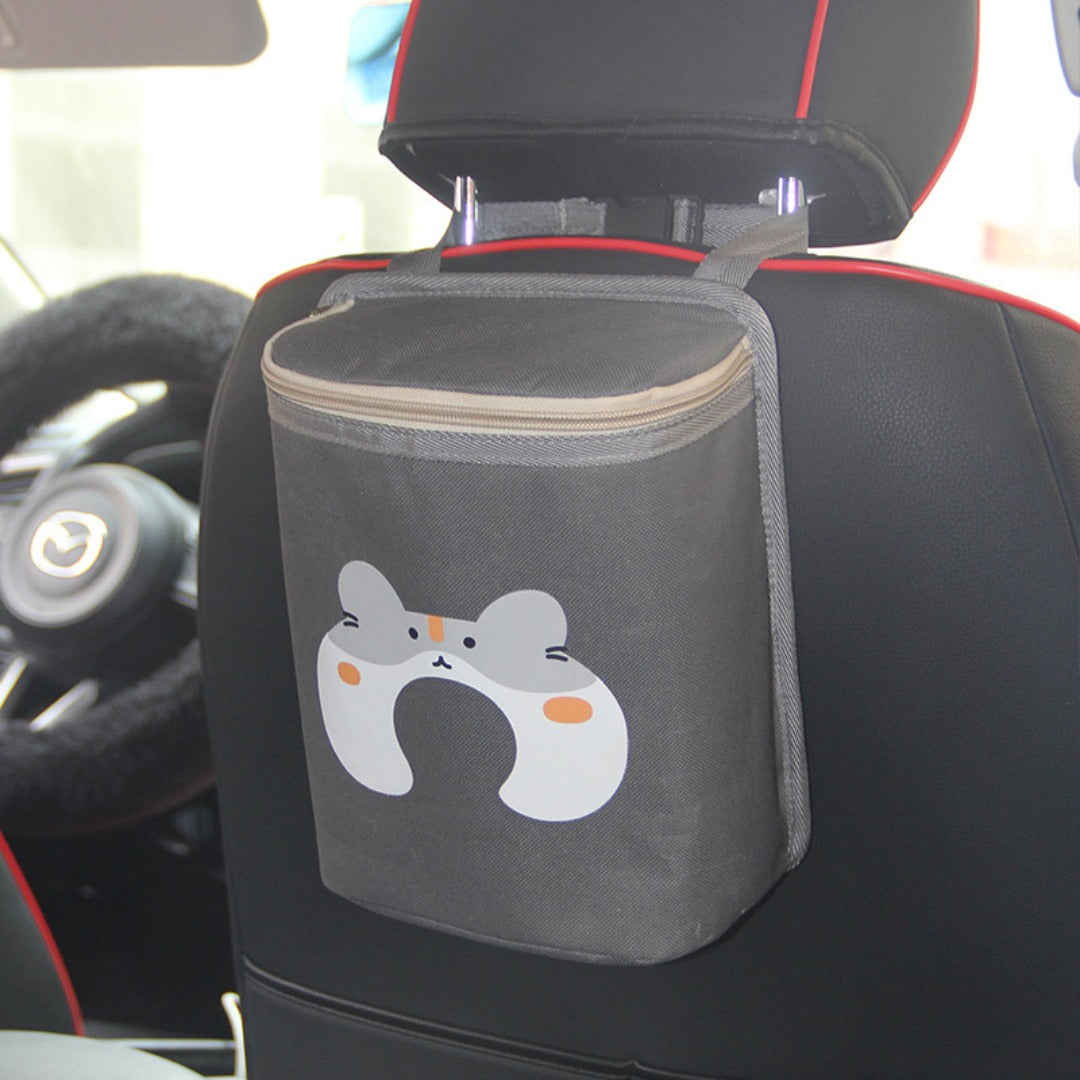 Car cartoon thermal insulation bag, car seat back multi-functional thermal insulation bag, car aluminum film storage bag