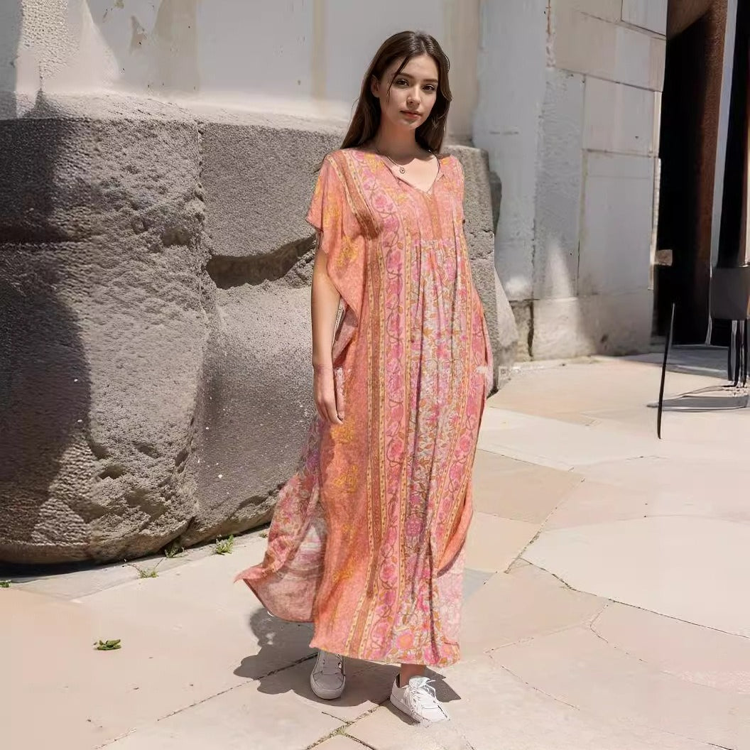 Women's Bohemian Dress Casual Vacation Beach Dress