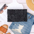 Foldover Straw Clutch - EveryNest