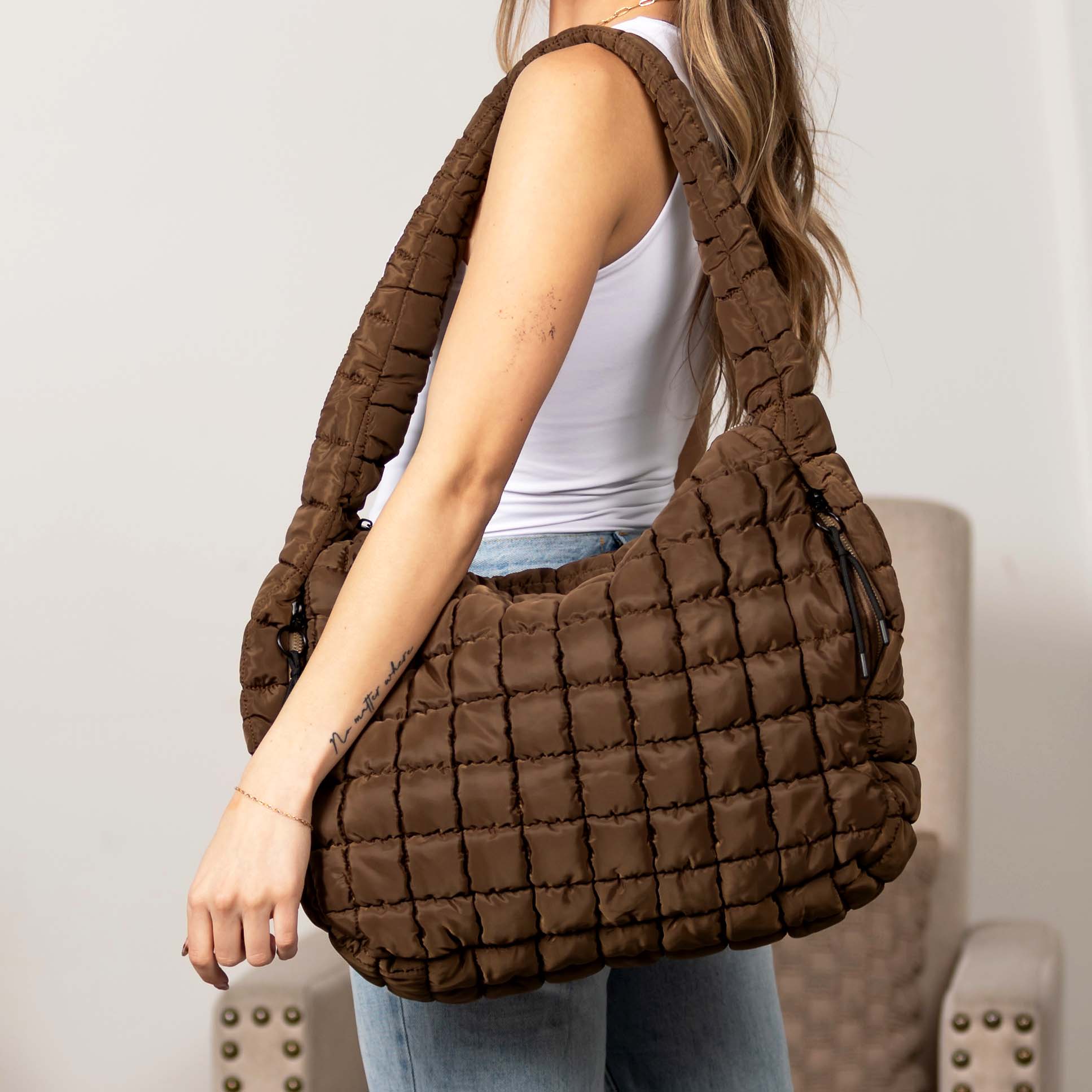 Taylor Quilted Puffer Tote