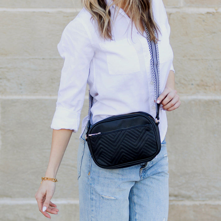 Everly Vegan Leather Camera Crossbody - EveryNest