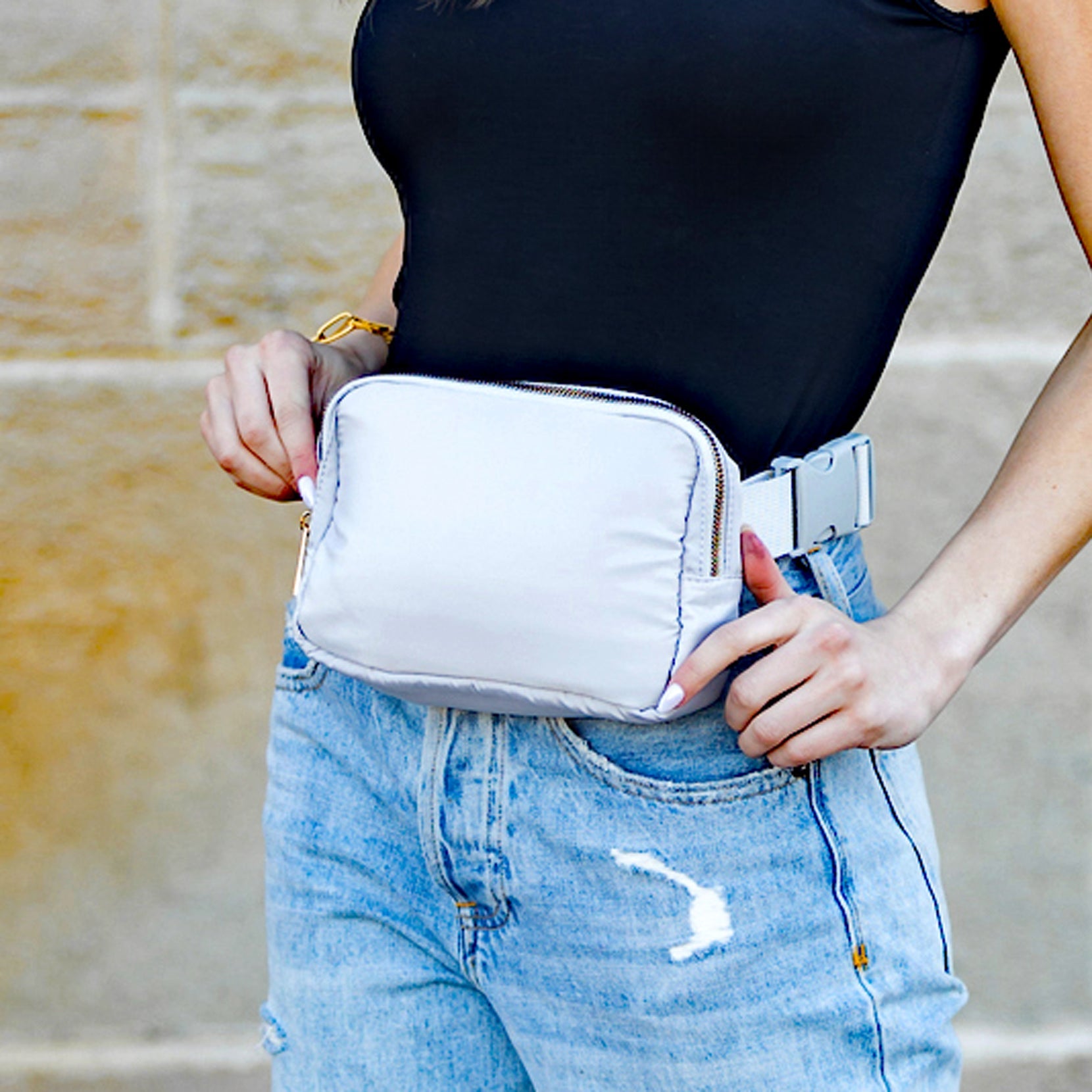 Roam 2L Oversize Nylon Sling Crossbody Belt Bum Fanny Waist Bag