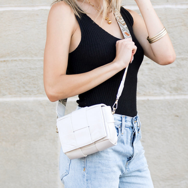 Margot Foldover Leather Crossbody - EveryNest