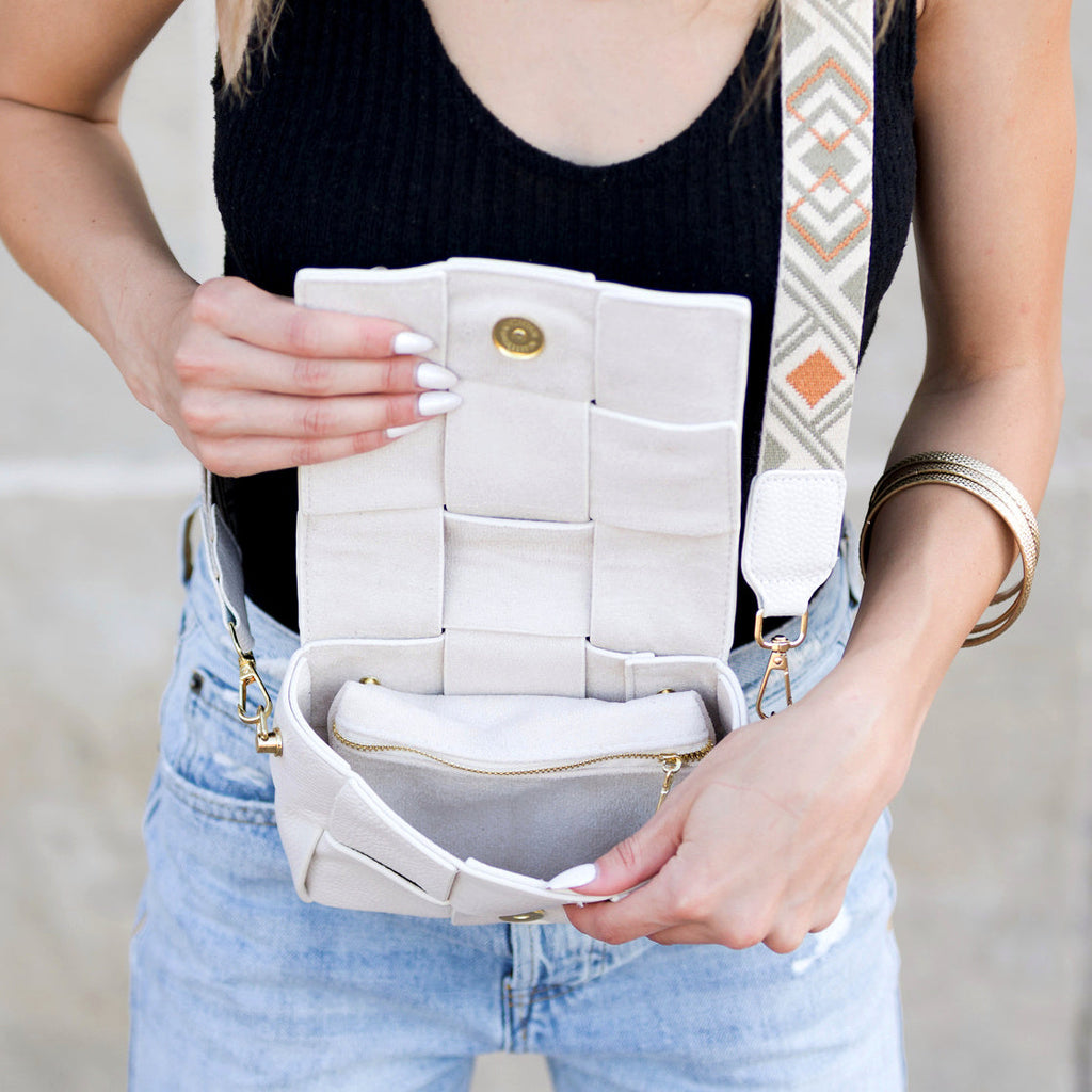Margot Foldover Leather Crossbody - EveryNest