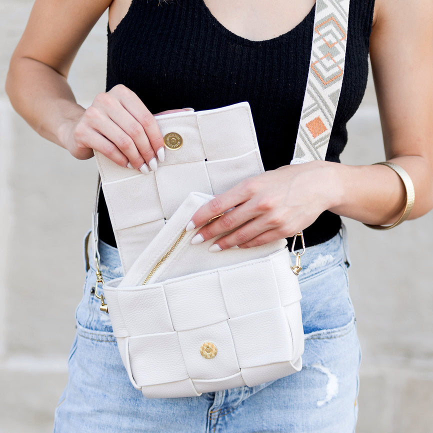 Margot Foldover Leather Crossbody - EveryNest