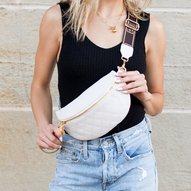 Myra Quilted Crescent Sling - EveryNest