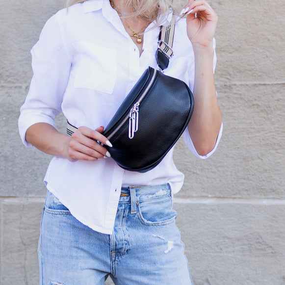 Hazel Genuine Leather Sling Bag