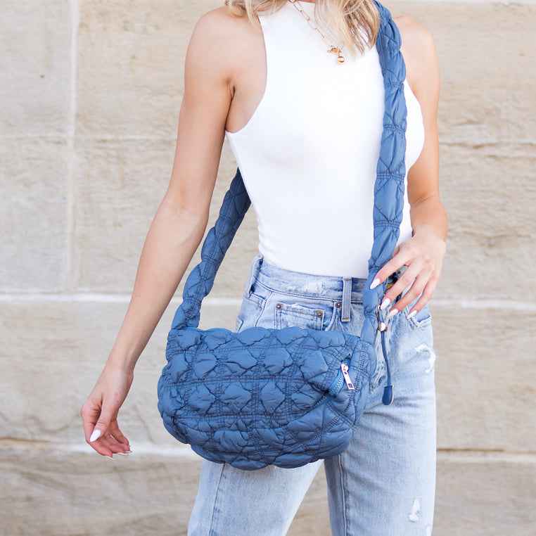 Indy Convertible Quilted Puffer Crossbody