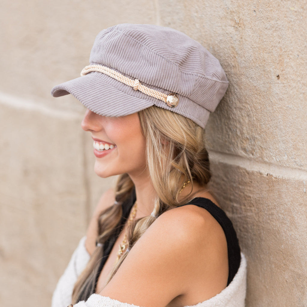 Corduroy Newsboy Cap
