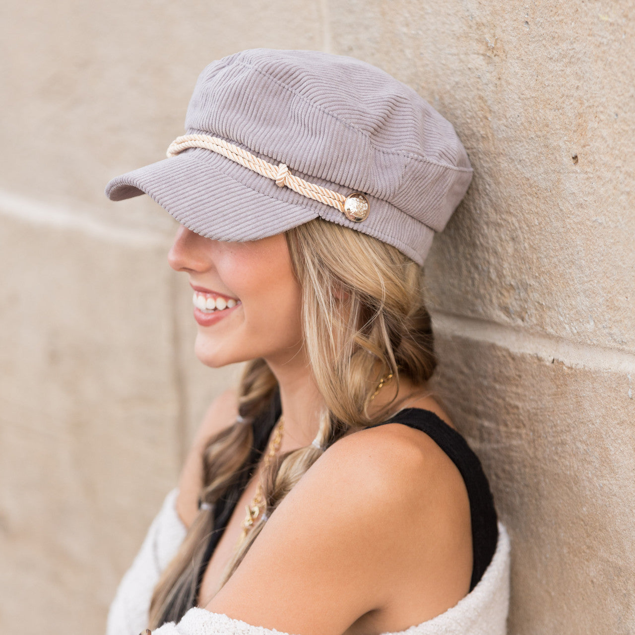 Corduroy Newsboy Cap