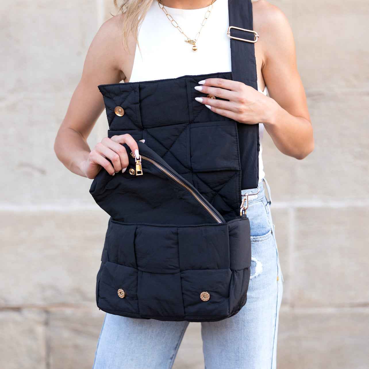 Romy Foldover Puffer Crossbody