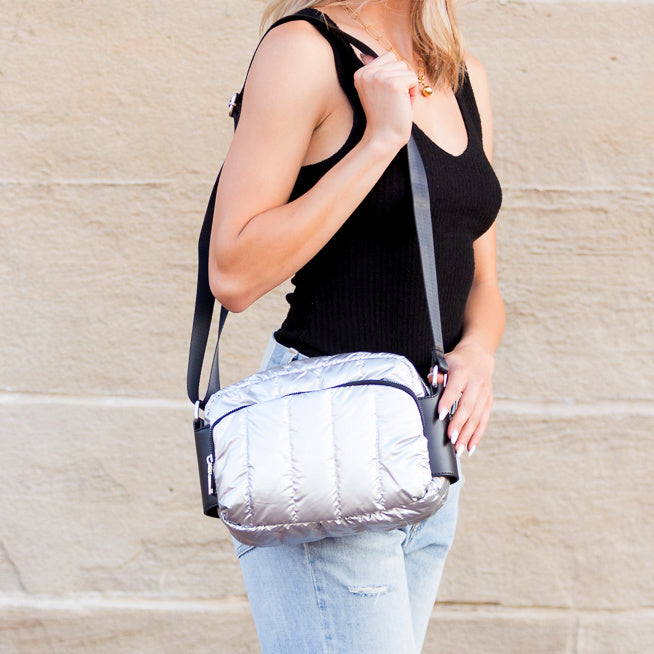 River Metallic Puffer Crossbody - EveryNest