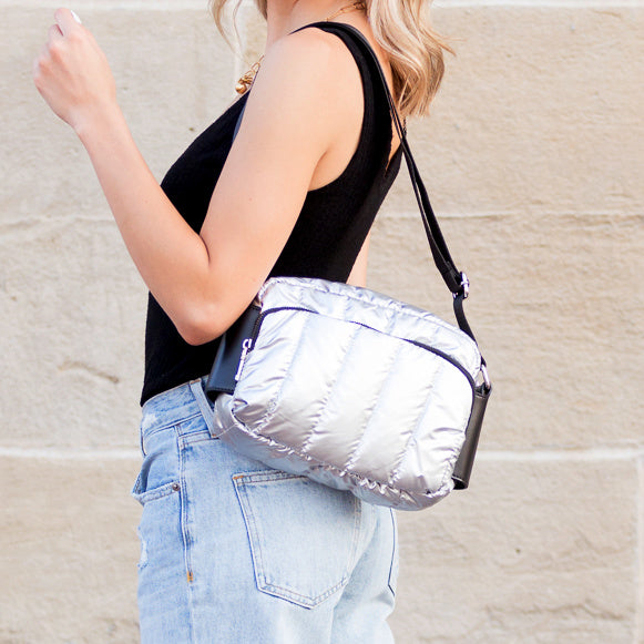 River Metallic Puffer Crossbody - EveryNest