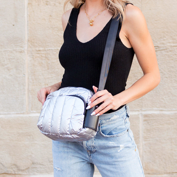 River Metallic Puffer Crossbody - EveryNest