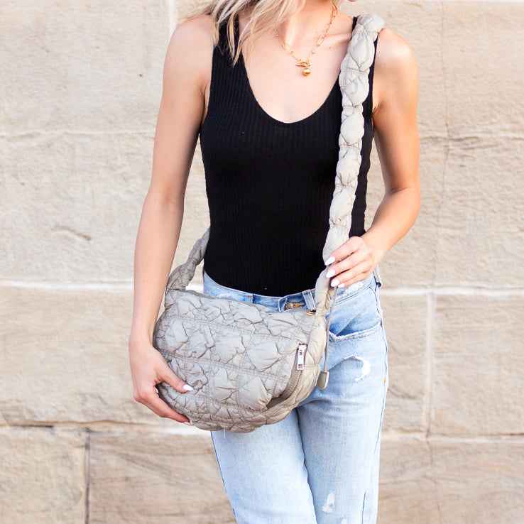 Indy Convertible Quilted Puffer Crossbody